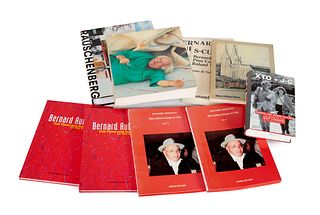   Sammlung von 10 Publikationen zu verschiedenen Künstlern, darunter 5 Publikationen zu Bernard Aubertin.