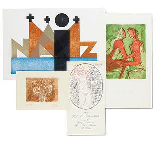   Sammlung von ca. 63 Graphiken und Exlibris versch. DDR-Künstler u.a., darunter zahlr. signiert. 1970er-1990er Jahre. Versch. kleinere Formate.