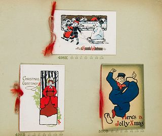   The Allnue Series of Private Greeting Cards. Season 1910. From 1/9 to 8/- Per Doz. (DTitel). Katalog mit 94 mont. Entwürfen für Grußkarten. Versch. 