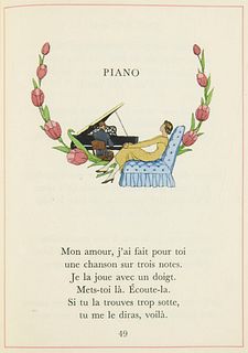   Sammlung von 7 illustrierten französischen Werken.