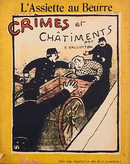 Vallotton, Félix L'Assiette au Beurre. N° 48. 1er Mars 1902. Numéro Spécial. Crimes et Châtiments par F. Vallotton. Mit 23 blattgroßen OLithographien 