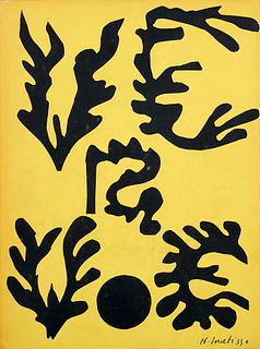   "Verve. Revue artistique et littéraire. Vol. VI, Nos 21 et 22. Mit 1 farb. OLithographie von Henri Matisse (""Vence 1944-48"") u. zahlr., tls. farb.