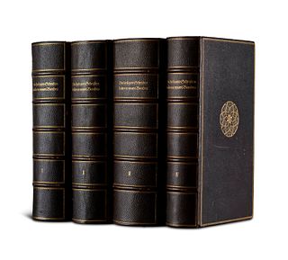   Die heiligen Schriften des Alten und Neuen Bundes deutsch von Martin Luther. 4 Bde. München und Leipzig, Georg Müller, (1910). Gr.-8°. Schwarzes OLd
