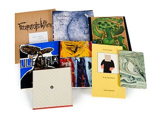   Umfangreiche Sammlung moderner Künstlerbücher, Pressendrucke, Vorzugsausgaben, meist signiert und nummeriert. I.