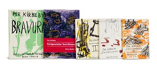   Sammlung von 6 Künstlerbüchern von Kirkeby.