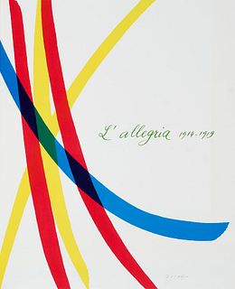 Ungaretti, Giuseppe La Luce. Poesie 1914 - 1961. Mit XIII farb. Originallithographien von P. Dorazio. St. Gallen, Erker-Presse, 1971. Folio. Lose Lage