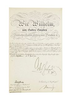 Müssigbrodt, Paul Sammlung von ca. 42 Urkunden und Dokumenten für den Geheimen Oberbaurat Paul (Heinrich) Müssigbrodt (1858-1923). Darunter 4 mit eige