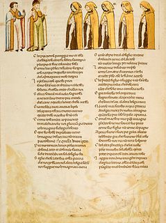 Dante Alighieri Divina commedia. Codex Altonensis. Faksimile u. Kommentarband (in 2 Bänden) sowie der Werbebroschüre mit 1 Tafel. Mit zahlr. teils far
