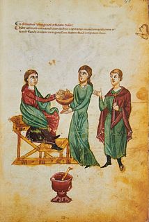   Medicina Antiqua. Libri Quatuor Medicinae. Fac-simile du Code Vindobonensis 93. Mit über 400 Zeichnungen auf 161 Blättern im Original-Randbeschnitt.