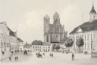 Geissler, Robert Sammlung von 8 Ansichten der Stadt Prenzlau. Prenzlau, Verlag A. Mierck, um 1871. Je Tonlithographie auf Papier. Blattmaße je 17 x 12