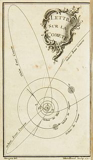 (Maupertuis, P. L. M. de). Lettre sur la comete. Mit einem gestoch. Frontispiz (Paris) 1742. 4 Bll., 111 S. Kalbsldr. d. Zt. mit goldgeprägt. Fileten 