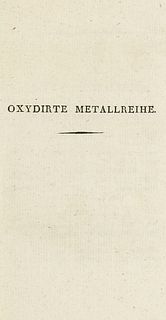 Steffens, Henrich Vollstaendiges Handbuch der Oryktognosie. Vierter Theil (von 4). Halle, in der Curtschen Buchhandlung, 1824. XLVI, 720 S. Kl.-8°. Ma