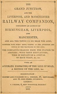   Kursbuch. The Grand-Junction, and the Liverpool and Manchester Railway Companion, containing an account of Birmingham, Liverpool, and Manchester. Mi