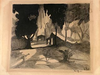 George Overbury Hart (1868-1933) Moonlight in Jungle