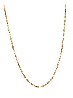 A 9ct gold anchor link chain,