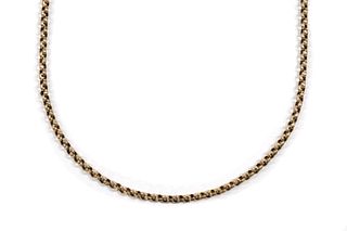A gold belcher chain,