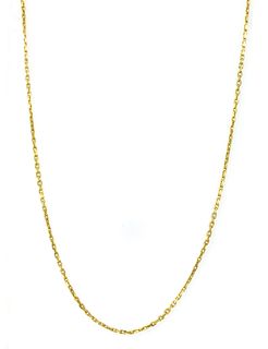 A 22ct gold filed trace link chain,