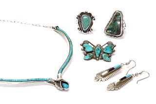 A quantity of American Southwest Indian Jewellery,