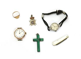 A quantity of watches and jewellery,