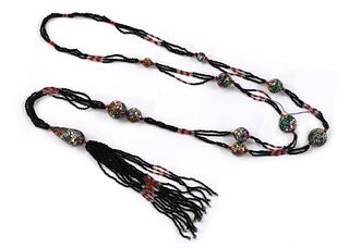 A millefiori bead necklace,