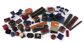 A quantity of antique and later jewellery boxes,