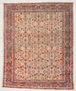 Antique Sultanabad Rug: 8'6" x 10'6" (259 x 320 cm)