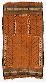 Belouch Prayer Brocade Weave Kilim: 49" x 27" (124 x 69 cm)