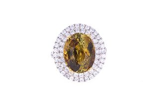 RARE GIA 9.93 cts. Alexandrite VS2 Diamond Ring