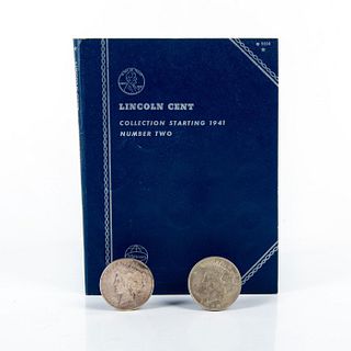 2 Liberty One Dollar Coins and Lincoln Cent Book