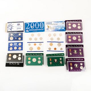10 Us Mint Silver Proof Sets(1990-2001)