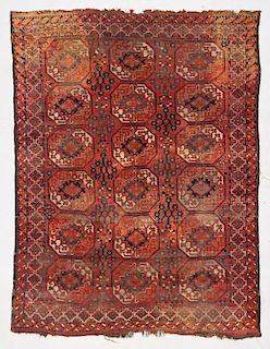 19th c. Ersari Main Carpet: 6'6" x 8'4" (198 x 254 cm)