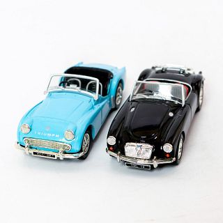 2 Corgi Diecast Toy Cars, Triumph and MGA 1600 Mk I