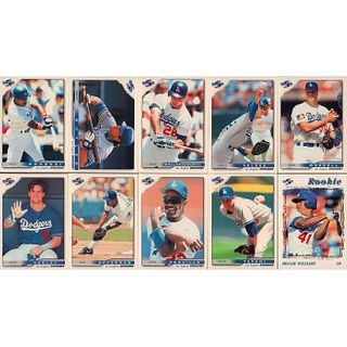 1995 Pinnacle L.A. Dodgers Baseball Cards, Lot of 10