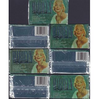 1993 Sports Time Marilyn Monroe Trading Cards, 7 Packs