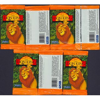 1995 Skybox International Lion King Trading Cards, 7 Packs