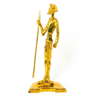 Vintage Brass Figurine, Don Quixote