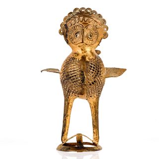 India Bronze Bird Figurine