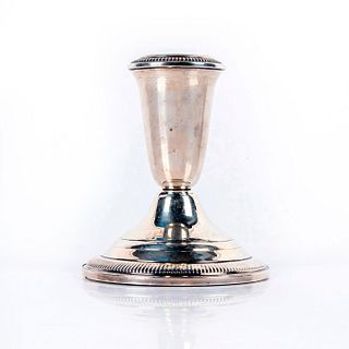 Crown Sterling Silver Candle Holder