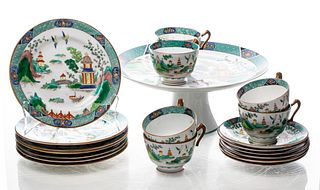Crown Staffordshire Chinoiserie Porcelain, 19