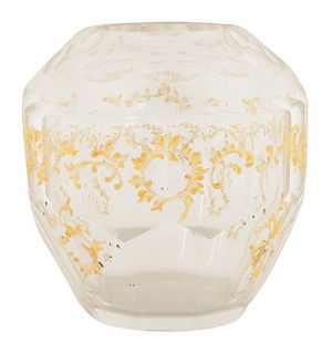 20TH CENTURY MOSER-STYLE GLASS VASE