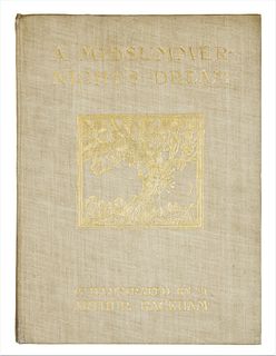 1908 MIDSUMMER NIGHT'S DREAM BY WILLIAM SHAKESPEARE, ILLUSTRATIONS BY ARTHUR RACKHAM