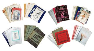 A GROUP OF 46 BALLET RUSSE AUCTION CATALOGUES AND BOOKS