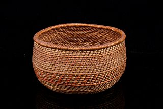 Yoruk Indian Hand Woven Basket c. 1950's