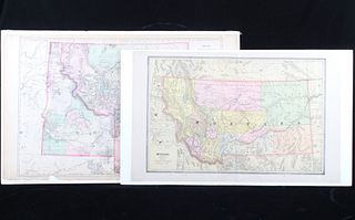 Northwest State Hand Tinted County 1800's Maps