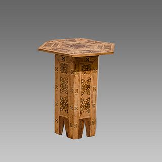 Middle Eastern Syria, Morrish Wood Table. 