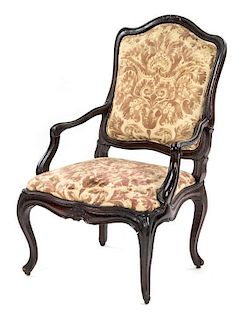 A George II Style Open Armchair, POSSIBLY IRISH, Height 41 3/4 inches.