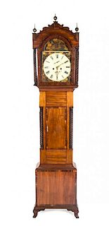 A Scottish Regency Mahogany Tall Case Clock, MILNATHORT, EARLY 19TH CENTURY, Height 89 1/2 inches.