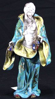 ITALIAN CHINESE STYLE FIGURINE.  (SOLD AS IS).