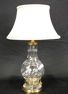 WATERFORD STYLE CUT CRYSTAL LAMP