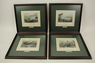 LOT OF FOUR ANTIQUE PRINTS BY W. H. BARTLETT